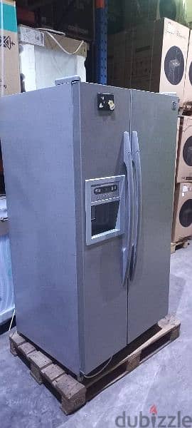 Side by Side Silver refrigerator for sale