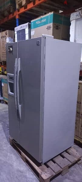 Side by Side Silver refrigerator for sale 1