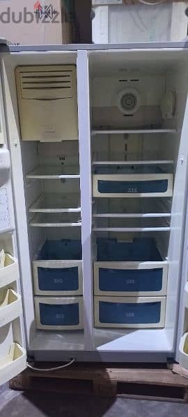 Side by Side Silver refrigerator for sale 3