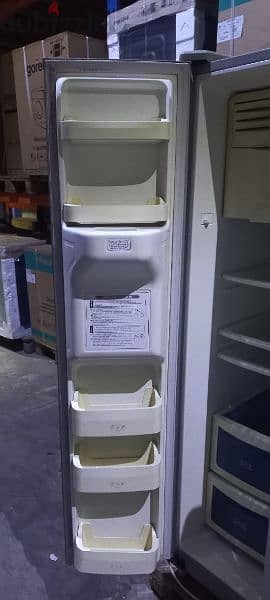 Side by Side Silver refrigerator for sale 4