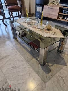 glass table italian chrome amazing quality