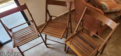 Wooden chairs