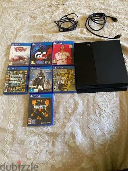 For Sale: Used Like-New PS4 with 7 Games 0