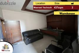 Mazraat Yachouh 437m2 | Warehouse | Easy Access | Industrial | NE | 0