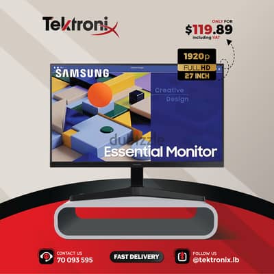 Samsung 27 inch Essential Monitor 75Hz AMD FreeSync 1920 x 1080