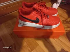 NIKE AIRFORCE 1 RED BLACK SIZE 40 MADE IN VIETNAM