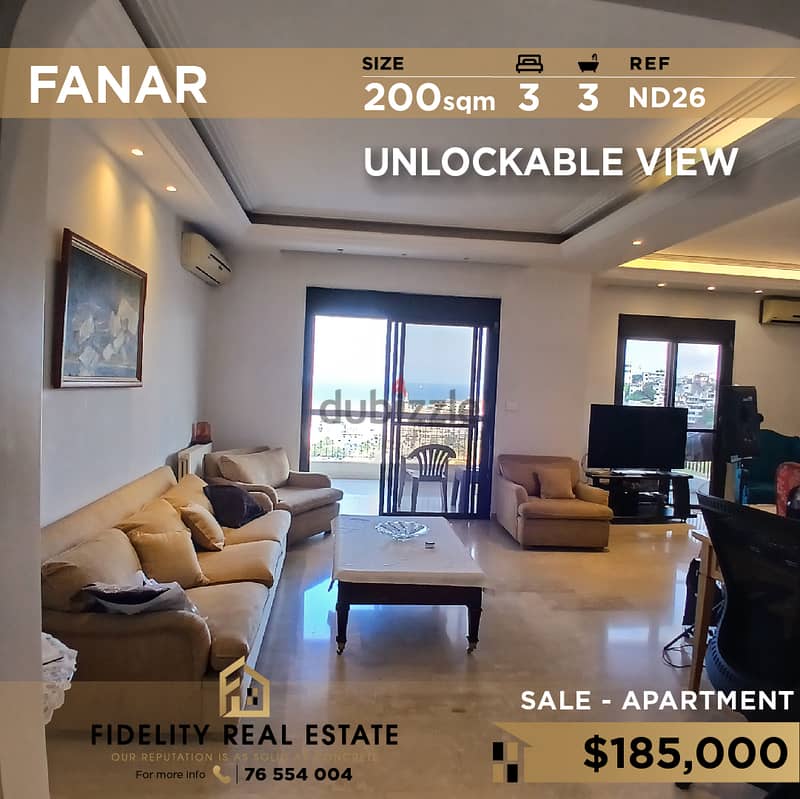 Apartment for sale in Fanar ND26 للبيع في الفنا 0