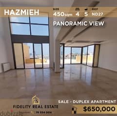 Duplex for sale in Hazmieh ND27 دوبلكس للبيع في الحازمية 0