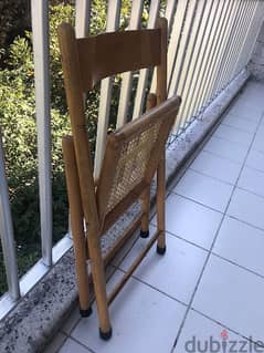 4 wooden chairs