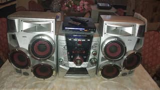 stereo Aiwa : USB, CD, DVD, Bluetooth, Cassette, Aux, FM . ( 5000 W)