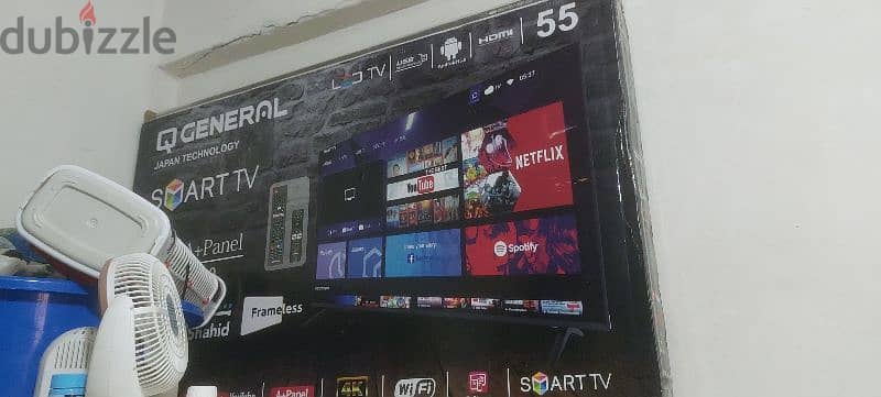 tv Q general 55inch مستعمل 15 يوم 2