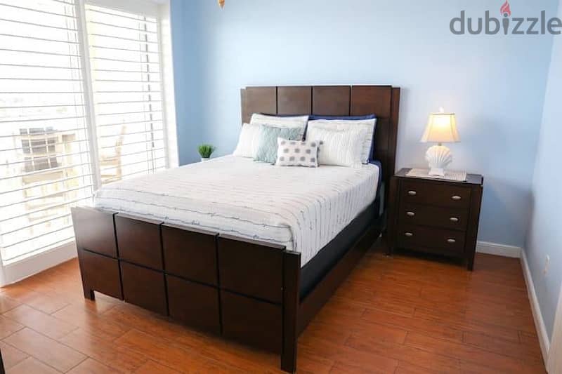 Dark brown bed 1