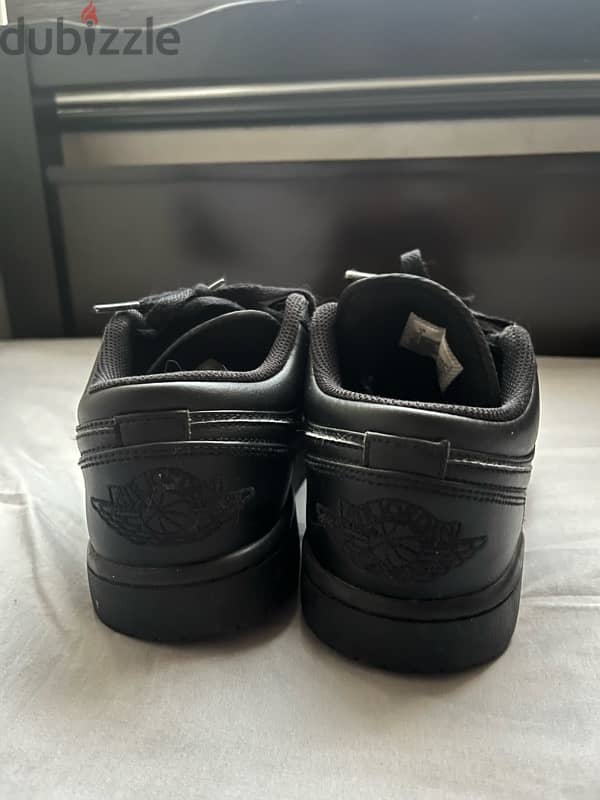 nike jordan low full black 2