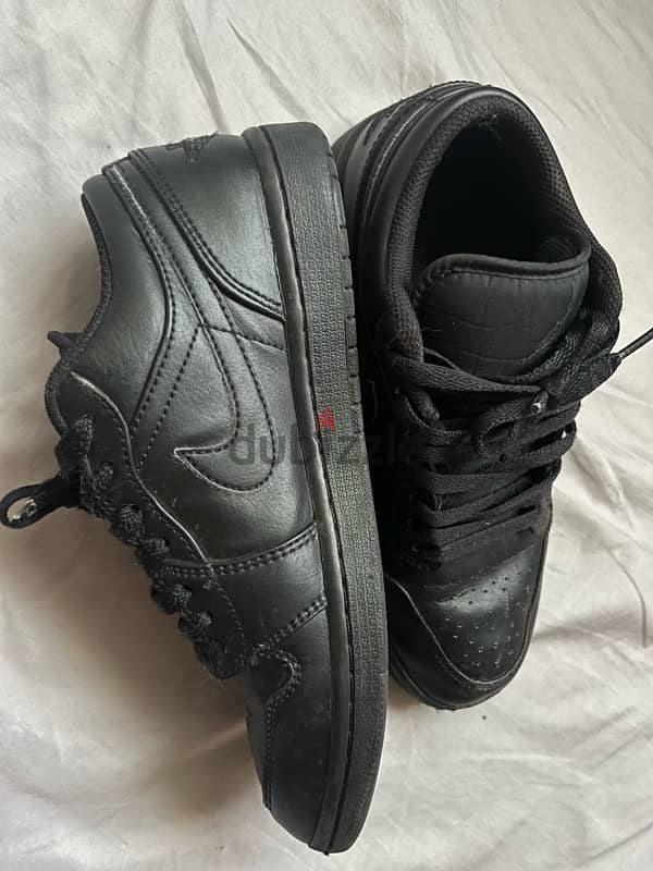 nike jordan low full black 3