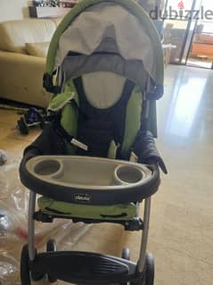 Chicco car seat, High chair stroller and Youpala Giocagiro 3 in 1