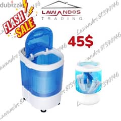 Mini washing machine غسالة صغيرة مع تعصير مع فرشاة لتنظيف للاحذية