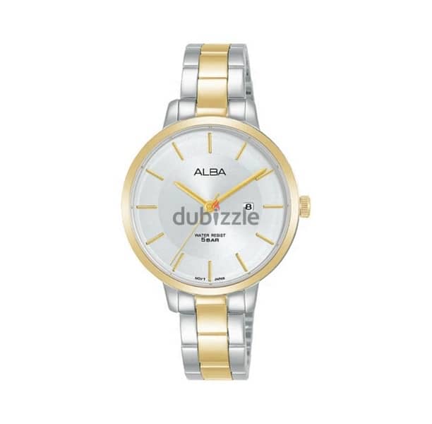 alba sliver&gold steel watch 0