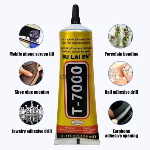 T7000-50ML Mobile phone repair screen accesorios DIY black glue. 0