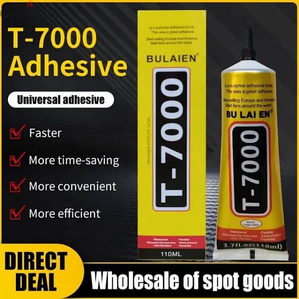 T7000-50ML Mobile phone repair screen accesorios DIY black glue. 3