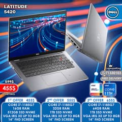 DELL LATITUDE 5420 CORE i7-1185G7 VGA IRIS XE 14" LAPTOPS 0