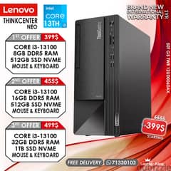 LENOVO THINKCENTER NEO 50T G5 TWR 12UD0060AX CORE i3-13100 DESKTOPS