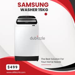 Samsung 15kgs Top Loading Washer كفالة شركة