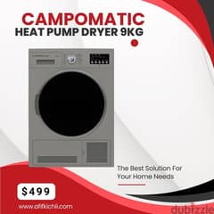 Campomatic 9kg Heat Pump Dryer Inverter