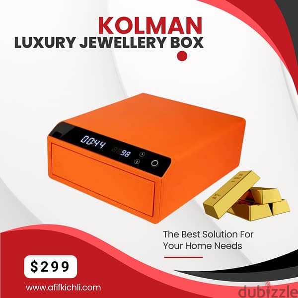 Luxury Jewellery Box with Fingerprint 0