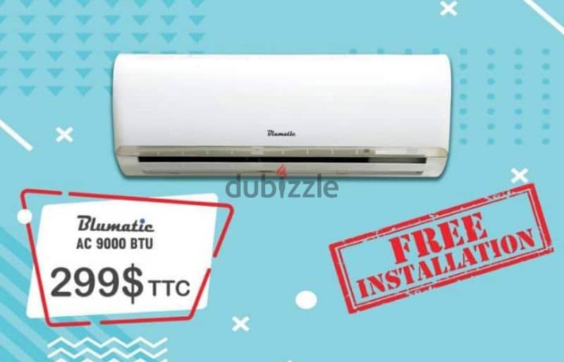 Ac blumatic 9000 btu 1