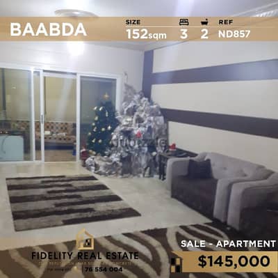 Apartment for sale in Baabda ND857