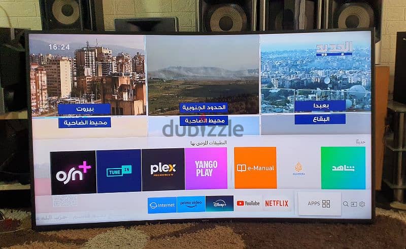 شاشة سامسونج اورجنال 65 انش LED smart 4k UHD 3