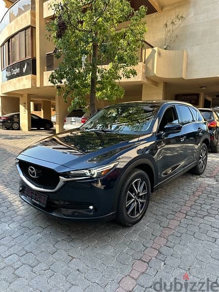 Mazda CX-5 AWD Grand Touring 2017 dark blue on black (clean carfax) 2