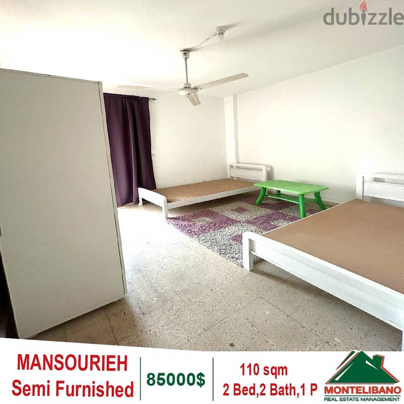 110 SQM Apartment for sale in MANSOURIEH!! 4