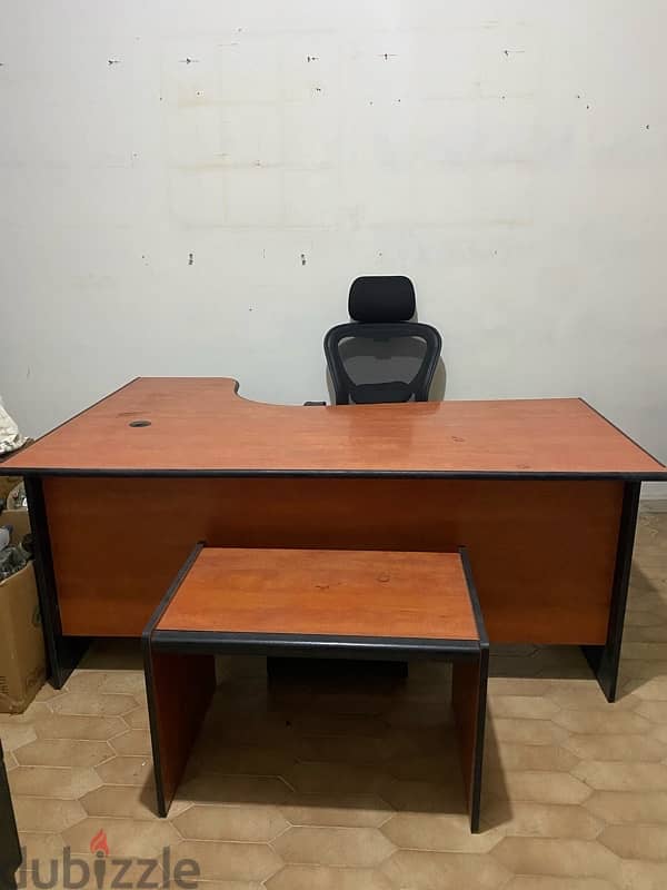 desk with  extension 1