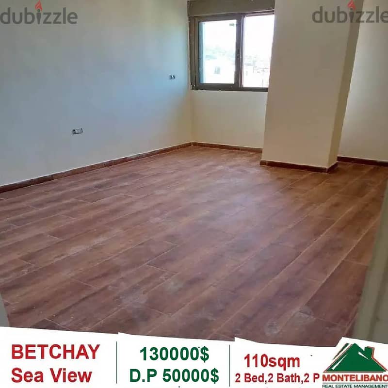 130000$!! Sea View Apartment for sale in Betchay Baabda 1