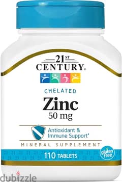 21 century zinc chelated 50mg 110 tablets 0