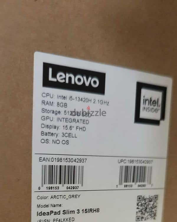 Lenovo Ideapad Slim 3 15IRH8 83EM008AAX Intel i5-13420H 15.6-inch 2