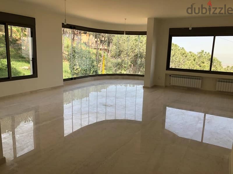 Spacious apartment for rent in ain saade with greenery views 1