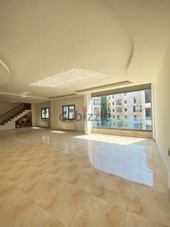 Semi Furnished duplex W/ Terrace  for rent in mazraat yachouh 0