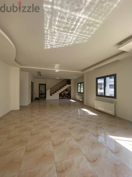 Semi Furnished duplex W/ Terrace  for rent in mazraat yachouh 1