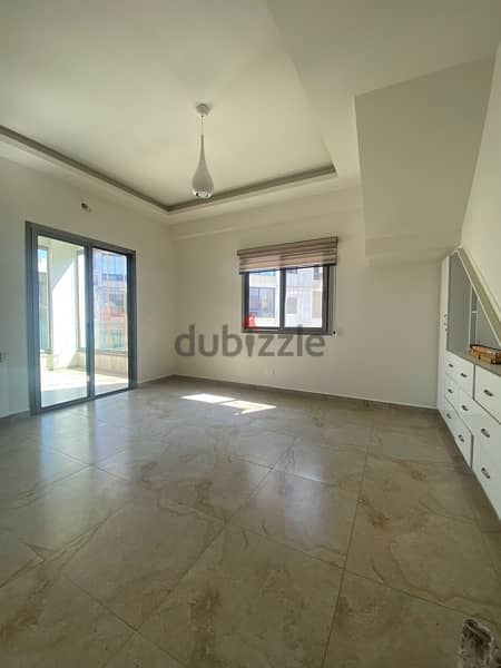 Semi Furnished duplex W/ Terrace  for rent in mazraat yachouh 4