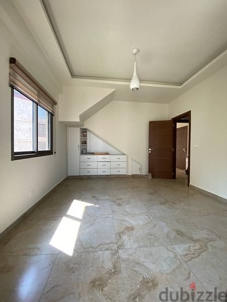 Semi Furnished duplex W/ Terrace  for rent in mazraat yachouh 7