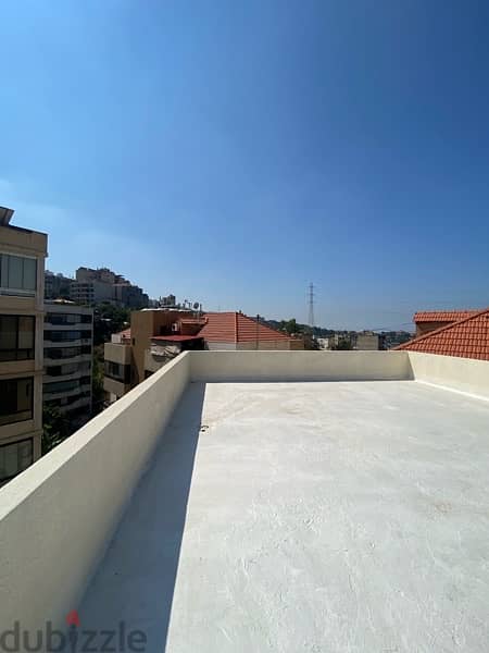 Semi Furnished duplex W/ Terrace  for rent in mazraat yachouh 19