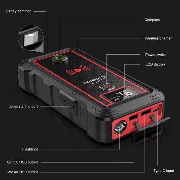 yaber 23800mAH jump starter 3