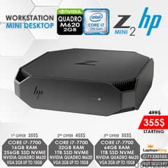 HP Z2 MINI i7-7700 NVIDIA QUADRO M620 2GB WORKSTATION MINI DESKTOP