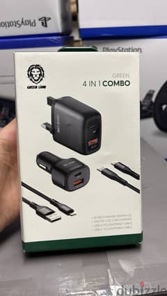 Green lion 4 in 1 charger combo original & good offer 0