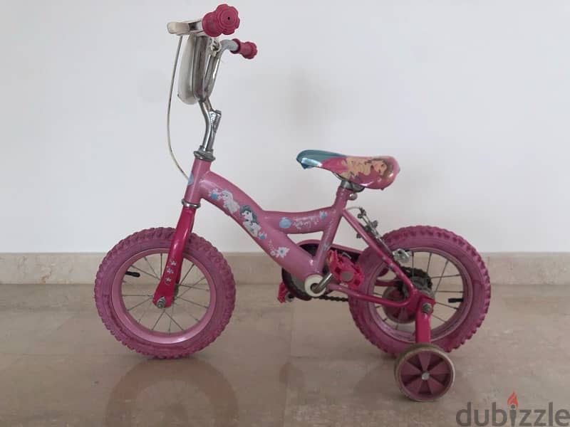 Size 12 Pink Disney Princess Theme Bicycle 2