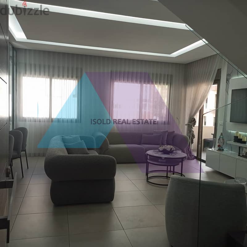 Brand New Fully Furnished 200 m2 duplex apartment for sale in Dbaye 3