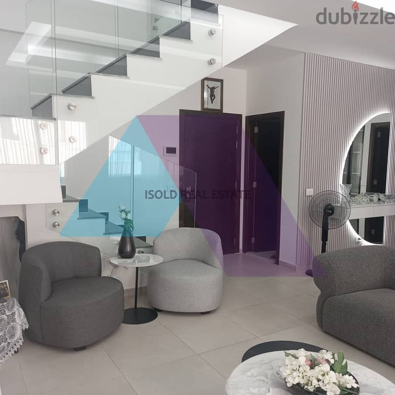 Brand New Fully Furnished 200 m2 duplex apartment for sale in Dbaye 4