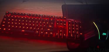 HYPERX ALLOY GAMING MECHANICAL RGB KEYBOARD AND MOUSE 0